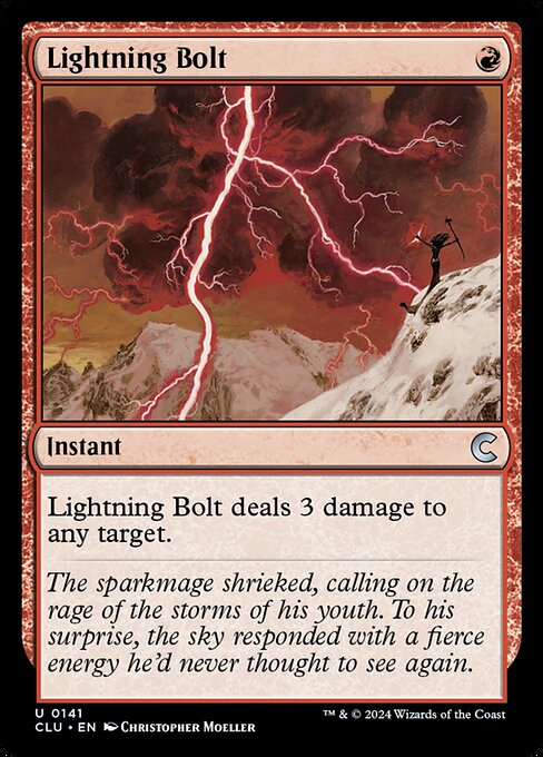 Lightning Bolt Magic: The Gathering card in Card Scanner app
